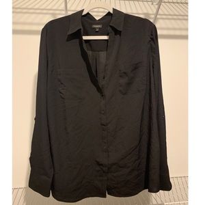 Talbots Black Dress Button Down